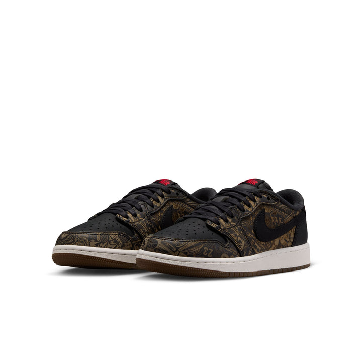 Air Jordan 1 Retro Low OG Laser GS Black Varsity Red Summit White IV7010-001 | Pro Feet