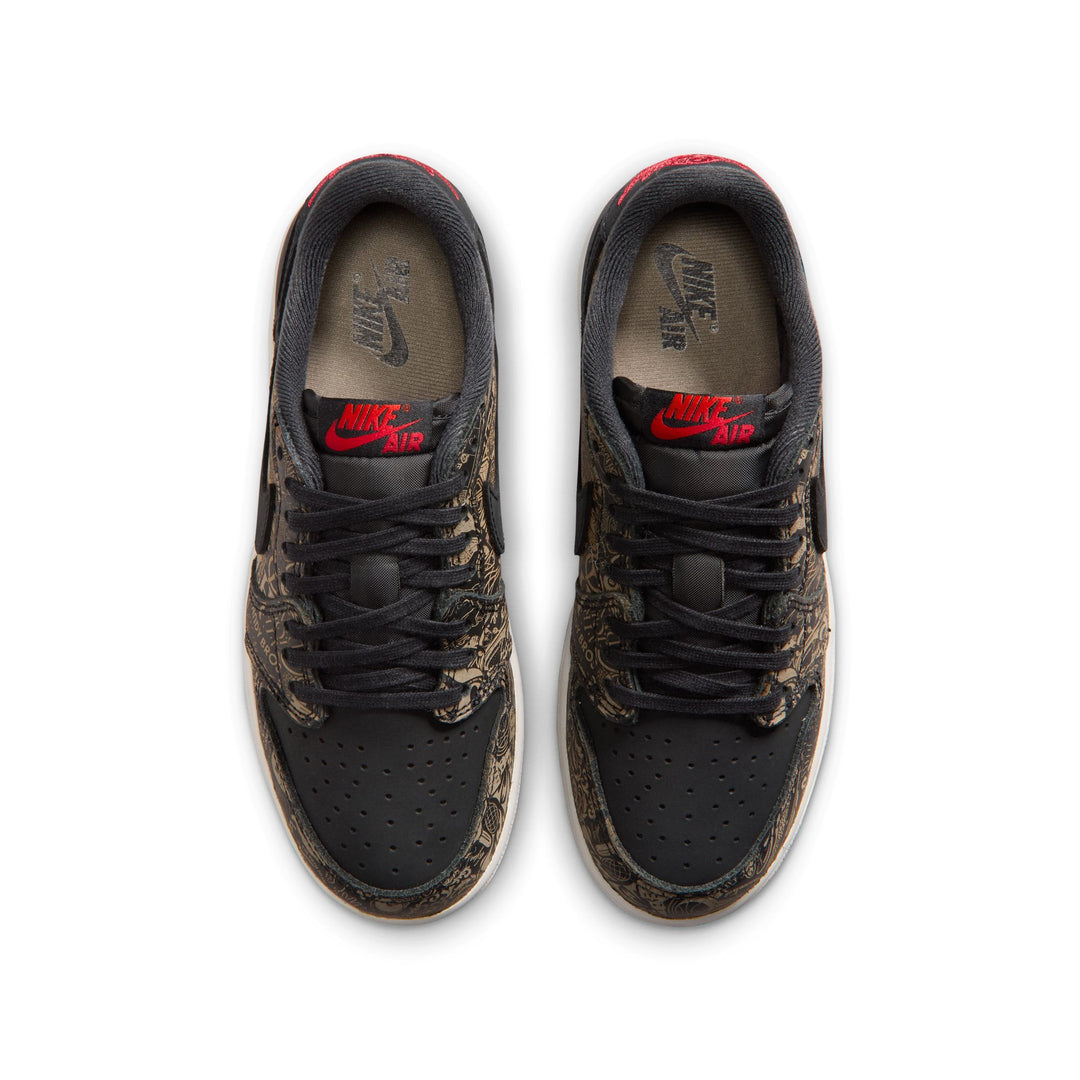 Air Jordan 1 Retro Low OG Laser GS Black Varsity Red Summit White IV7010-001 | Pro Feet