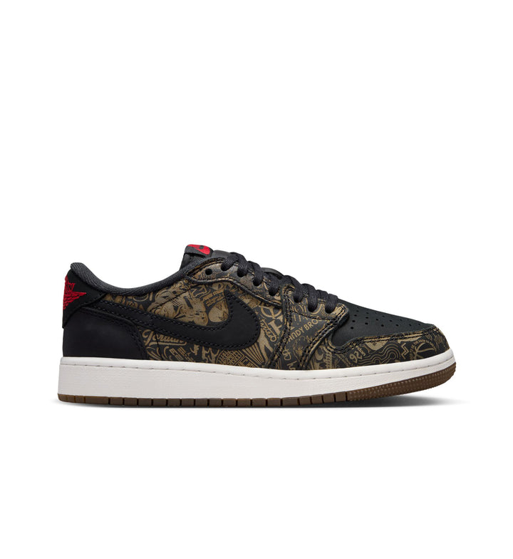 Air Jordan 1 Retro Low OG Laser GS Black Varsity Red Summit White IV7010-001 | Pro Feet
