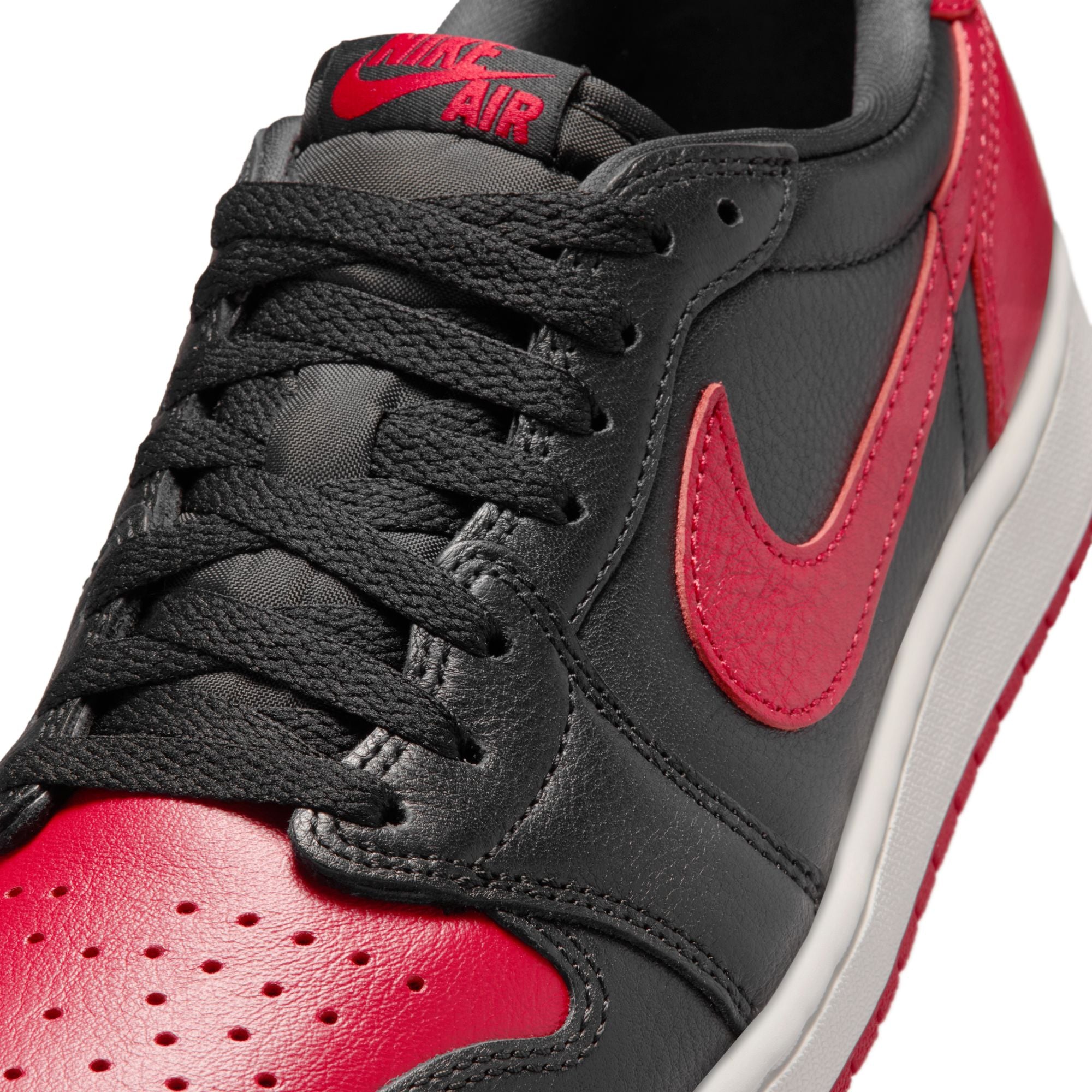 Air Jordan 1 Retro Low OG Black Varsity Red Summit White IW6276-001 | Pro Feet
