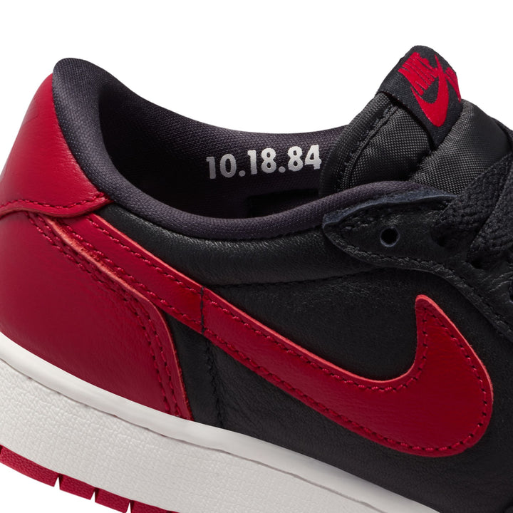 Air Jordan 1 Retro Low OG GS Black Varsity Red Summit White IW6277-001 | Pro Feet
