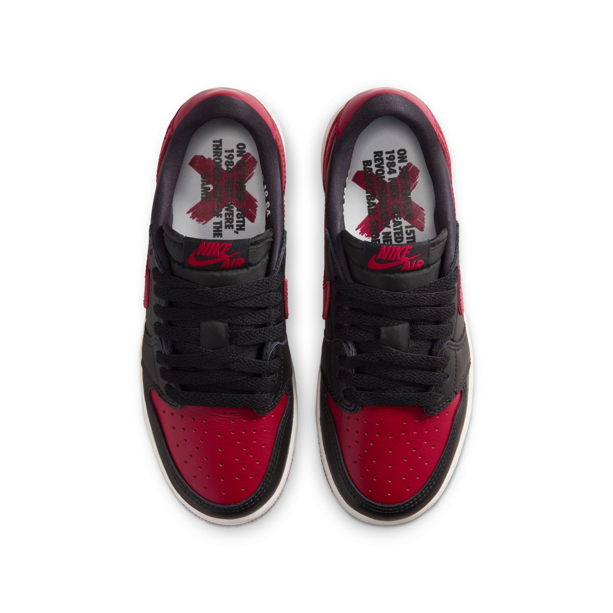Air Jordan 1 Retro Low OG GS Black Varsity Red Summit White IW6277-001 | Pro Feet