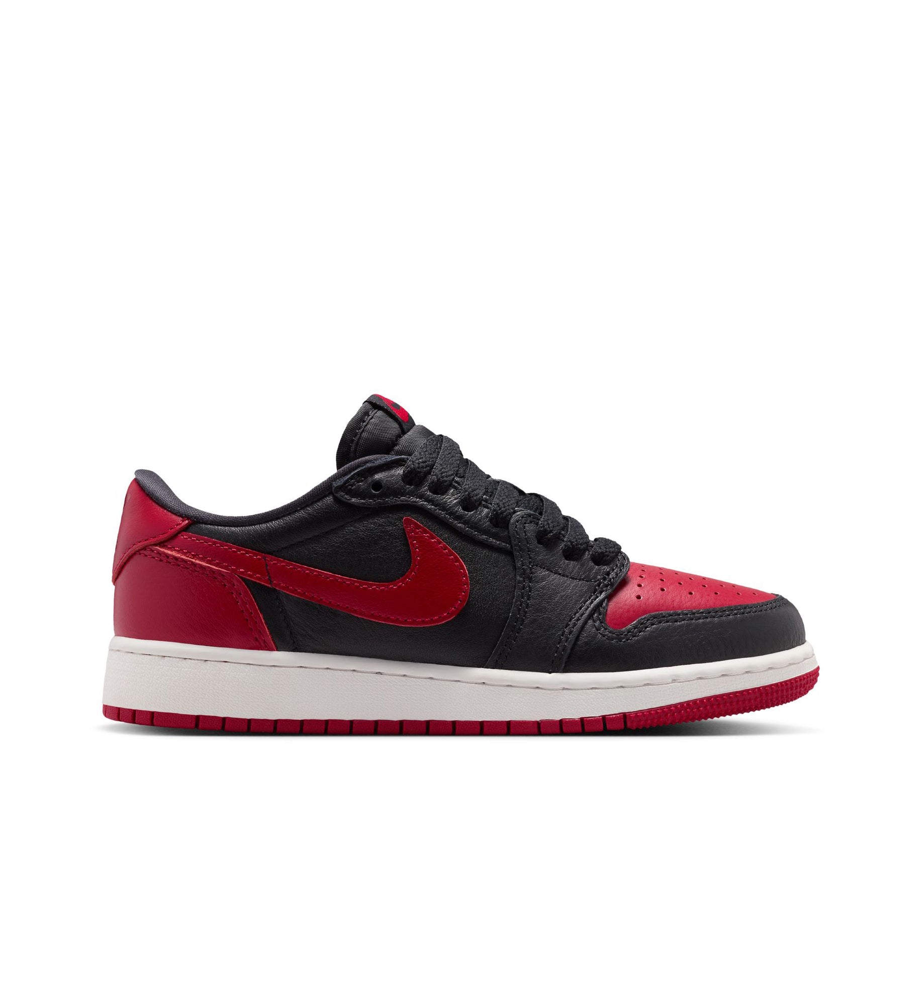 Air Jordan 1 Retro Low OG GS Black Varsity Red Summit White IW6277-001 | Pro Feet