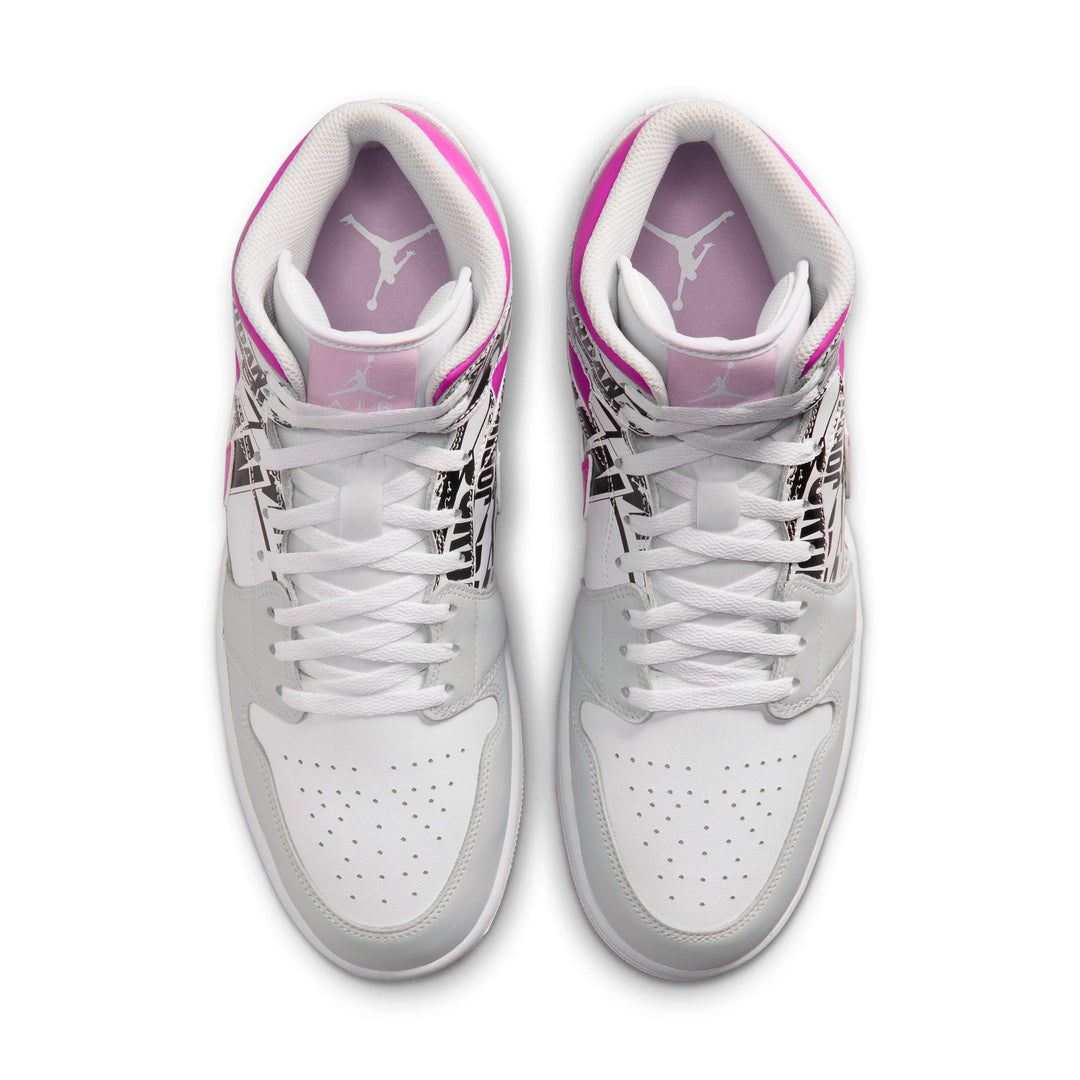 Air Jordan 1 Mid SE Off White Fire Pink IX3522-101 | Pro Feet