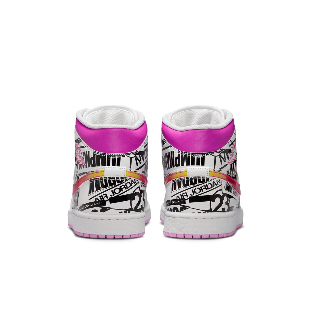 Air Jordan 1 Mid SE Off White Fire Pink IX3522-101 | Pro Feet