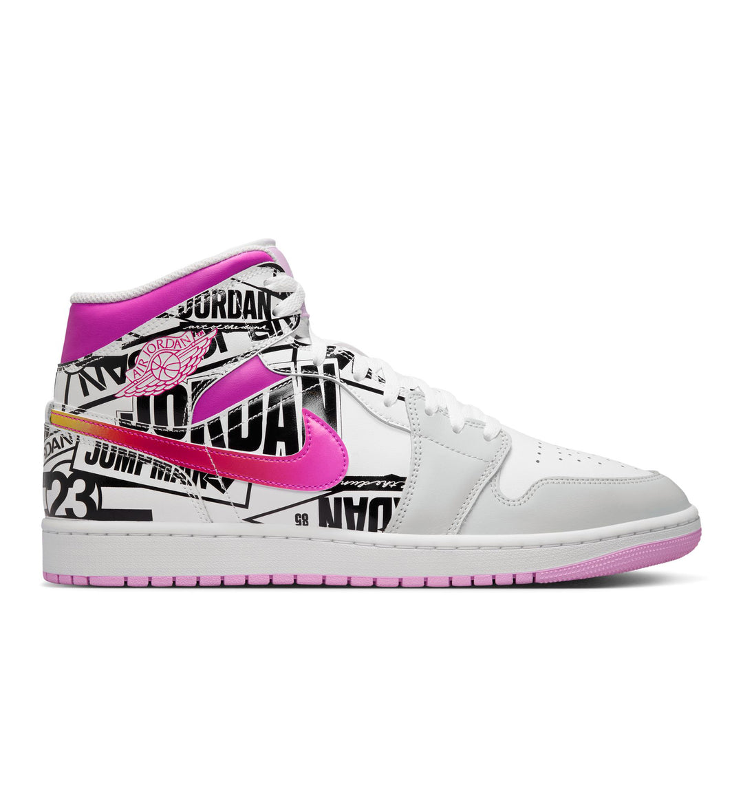 Air Jordan 1 Mid SE Off White Fire Pink IX3522-101 | Pro Feet