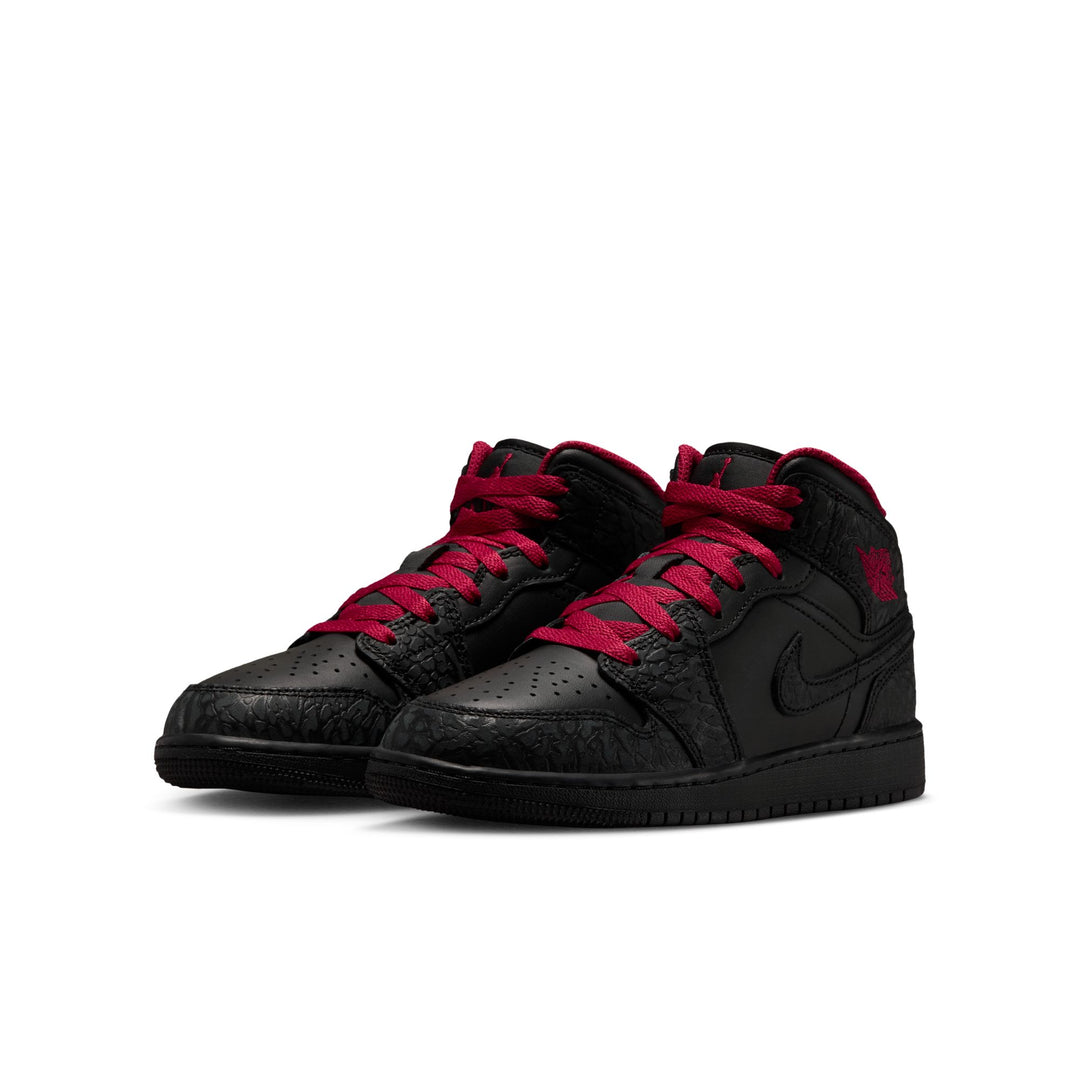 Air Jordan 1 Mid SE GS Black Tough Red IX3528-010 | Pro Feet