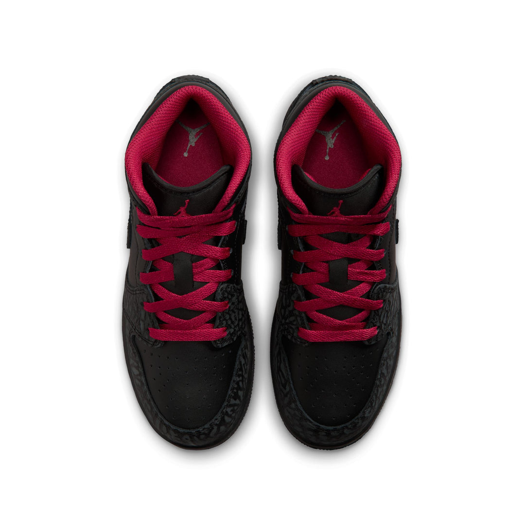 Air Jordan 1 Mid SE GS Black Tough Red IX3528-010 | Pro Feet