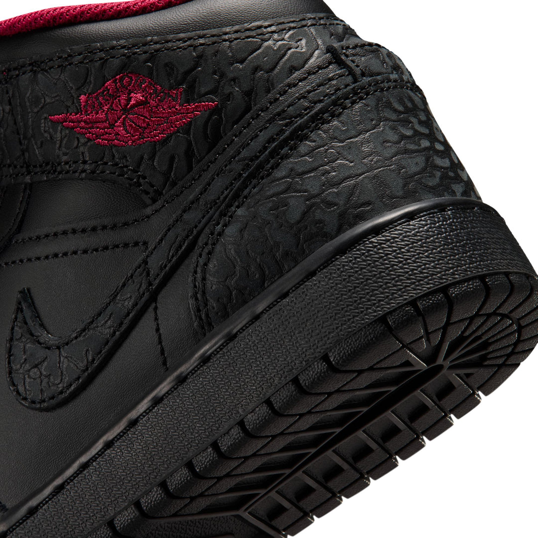 Air Jordan 1 Mid SE GS Black Tough Red IX3528-010 | Pro Feet