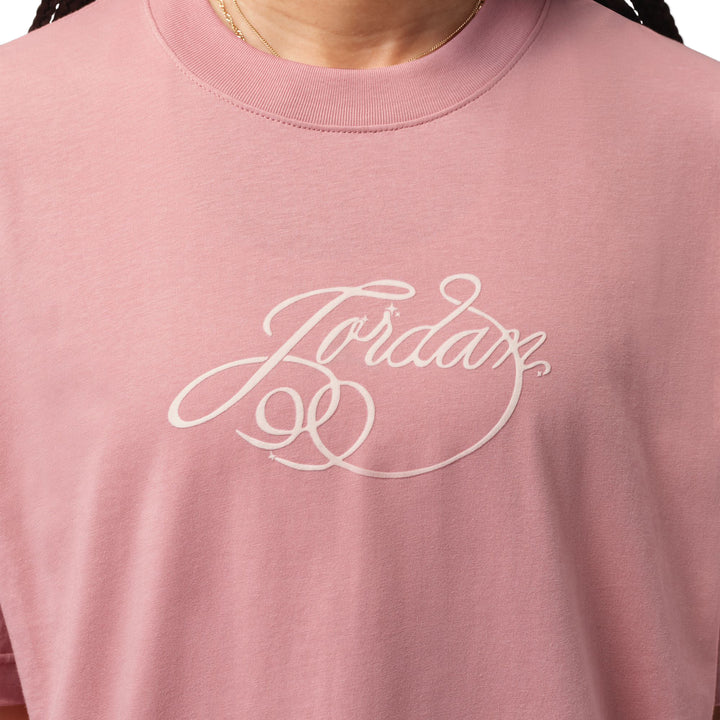 Jordan Women’s Girlfriend Fireside T-Shirt Rust Pink IX6199-685 | Pro Feet