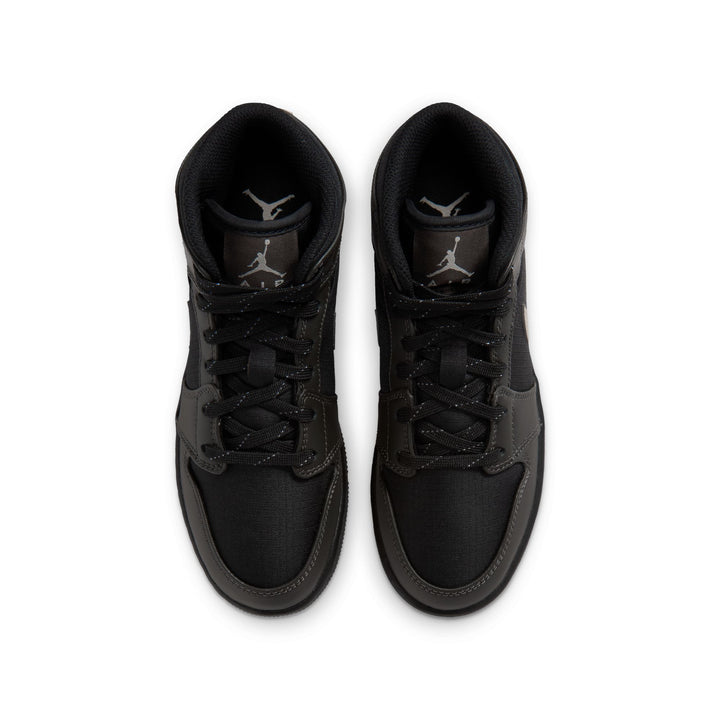 Air Jordan 1 Mid Utility GS Black Spruce Fog IX6987-001 | Pro Feet