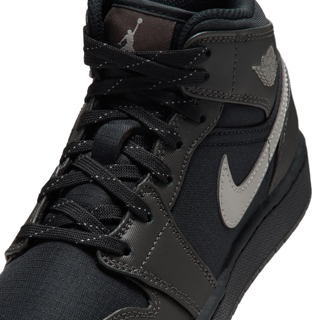 Air Jordan 1 Mid Utility GS Black Spruce Fog IX6987-001 | Pro Feet