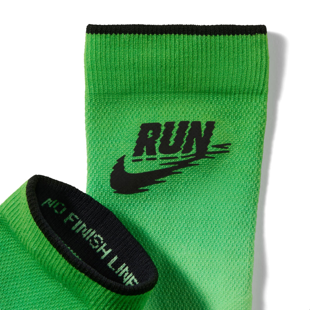 Nike Run Midweight Crew Socks Illusion Green IZ2744-300 | Pro Feet