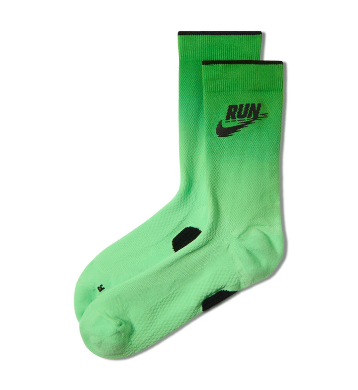Nike Run Midweight Crew Socks Illusion Green IZ2744-300 | Pro Feet