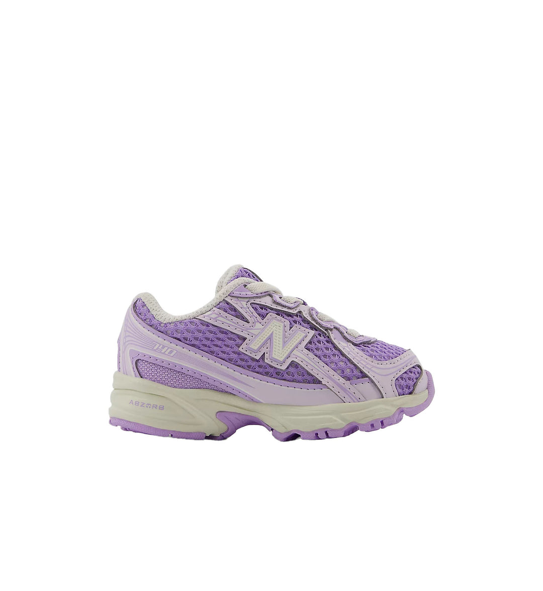 New Balance 740 Purple and white sneaker on a white background