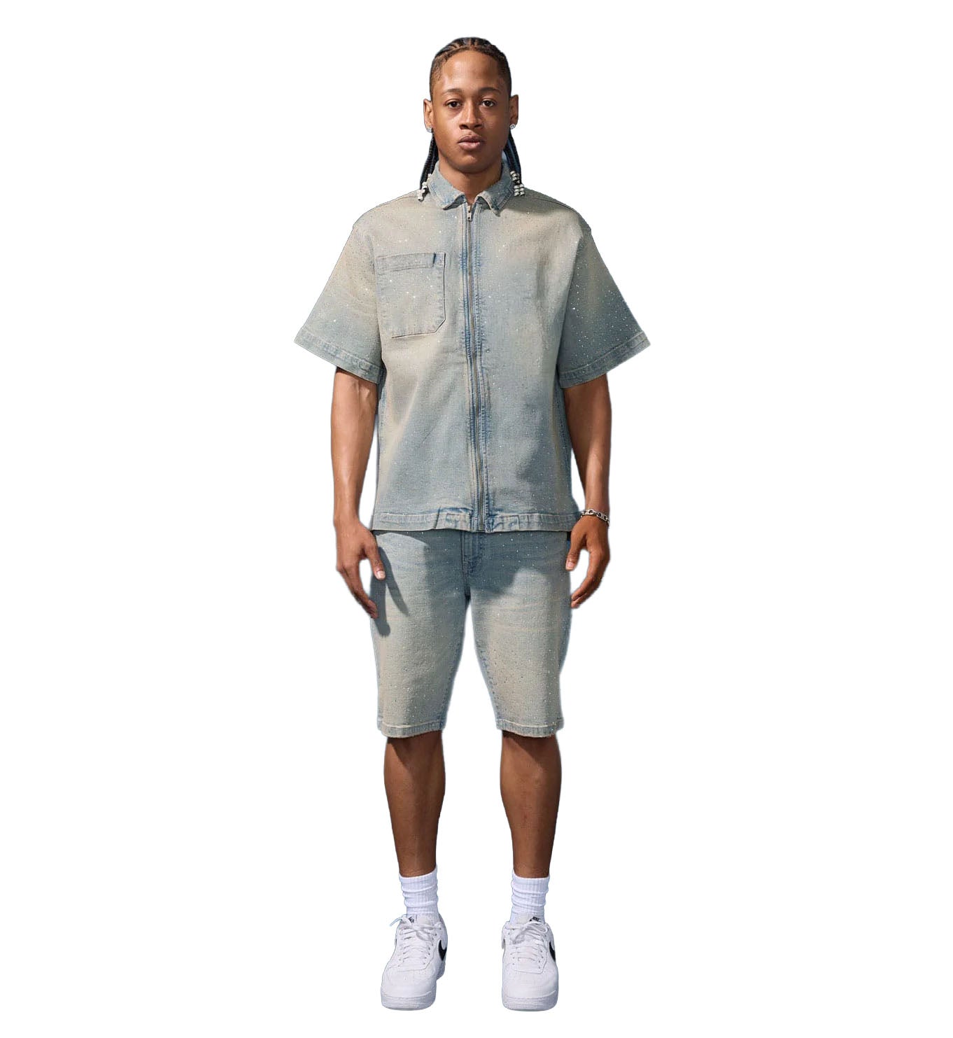OG - Radiant Denim Shorts Cream Wash J108S | Pro Feet