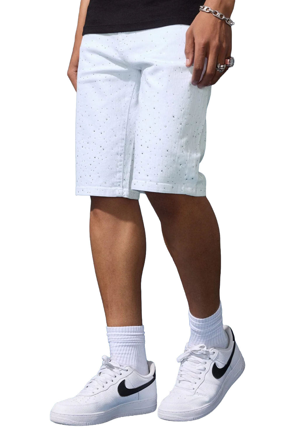 Jordan Craig OG Radiant Denim Shorts – White | Pro Feet | J108SA