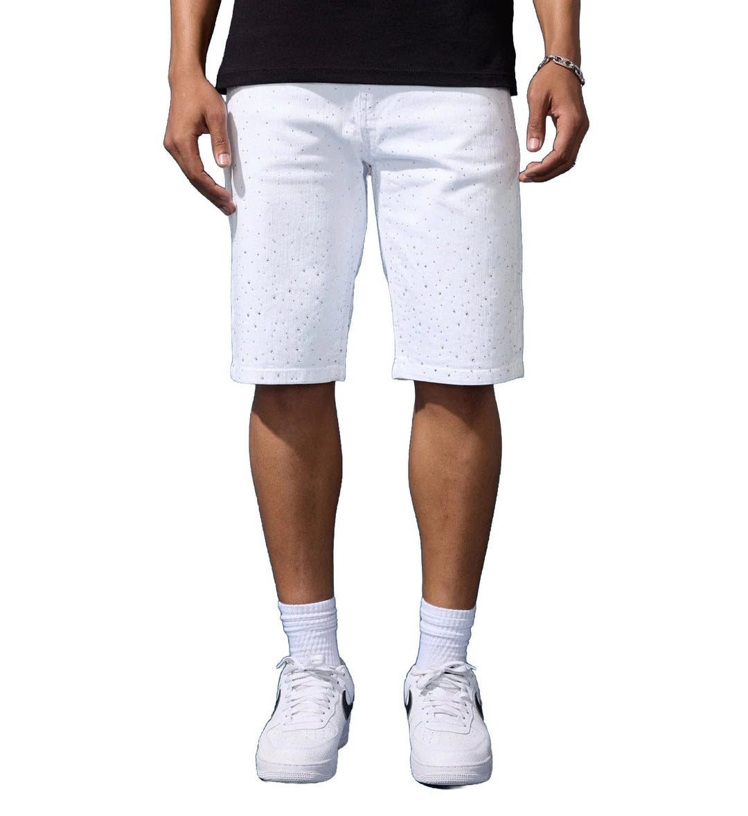 Jordan Craig OG Radiant Denim Shorts – White | Pro Feet | J108SA