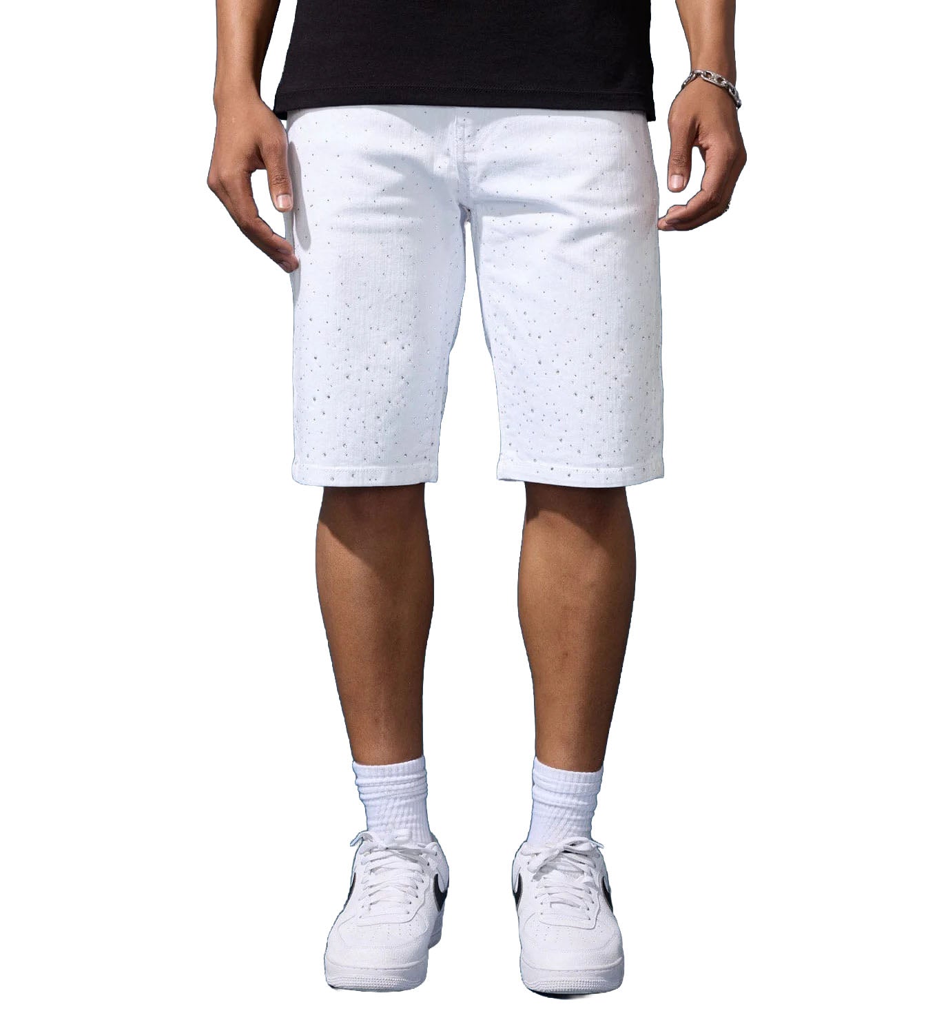 Jordan Craig OG Radiant Denim Shorts – White | Pro Feet | J108SA