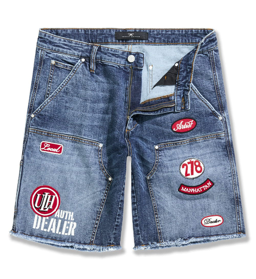 Jordan Craig OG Re-Up Denim Shorts Aged Wash J2058S-54 | Pro Feet