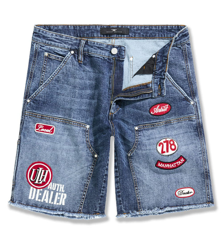 Jordan Craig OG Re-Up Denim Shorts Aged Wash J2058S-54 | Pro Feet
