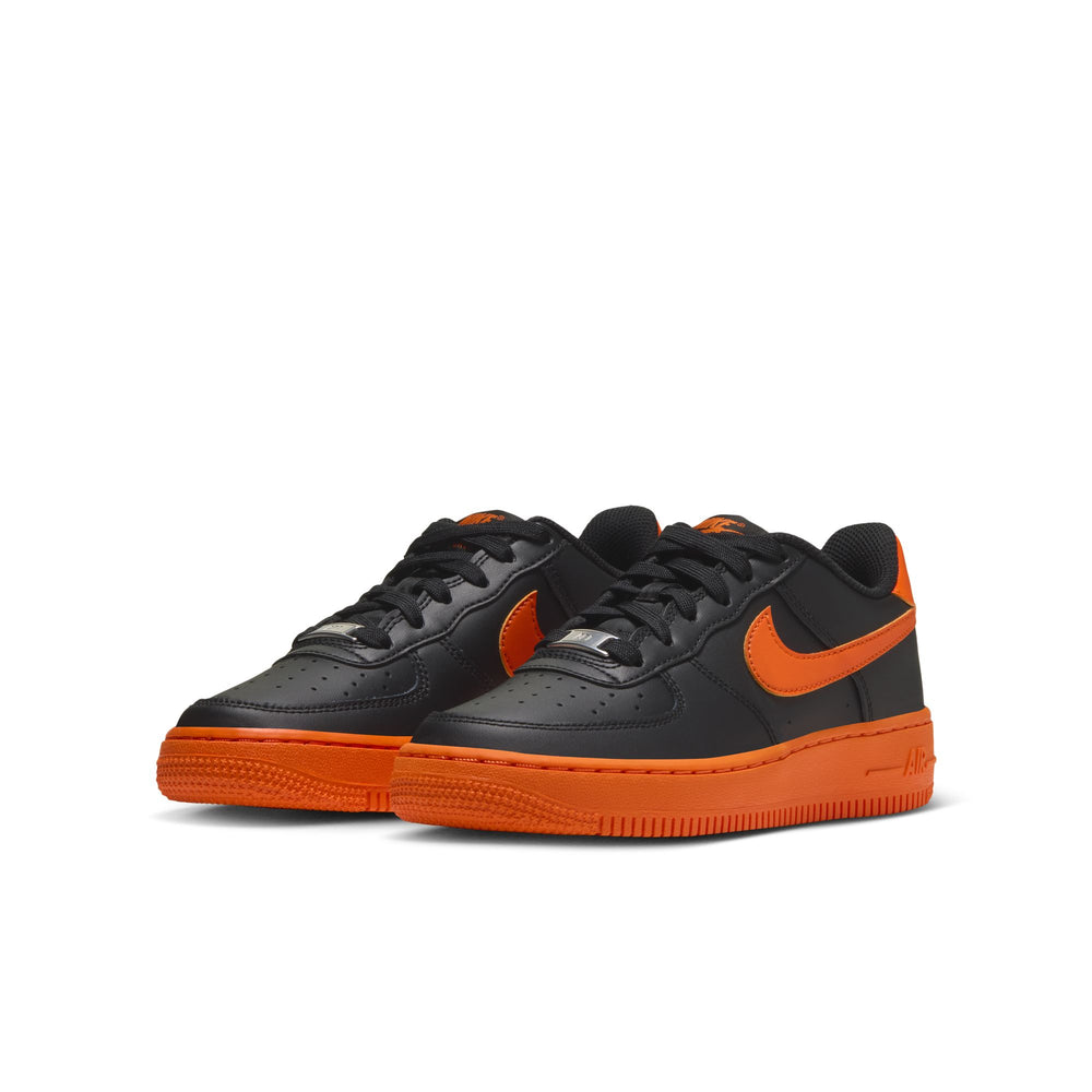 Nike Air Force 1 GS Black Safety Orange JA1031-010 | Pro Feet