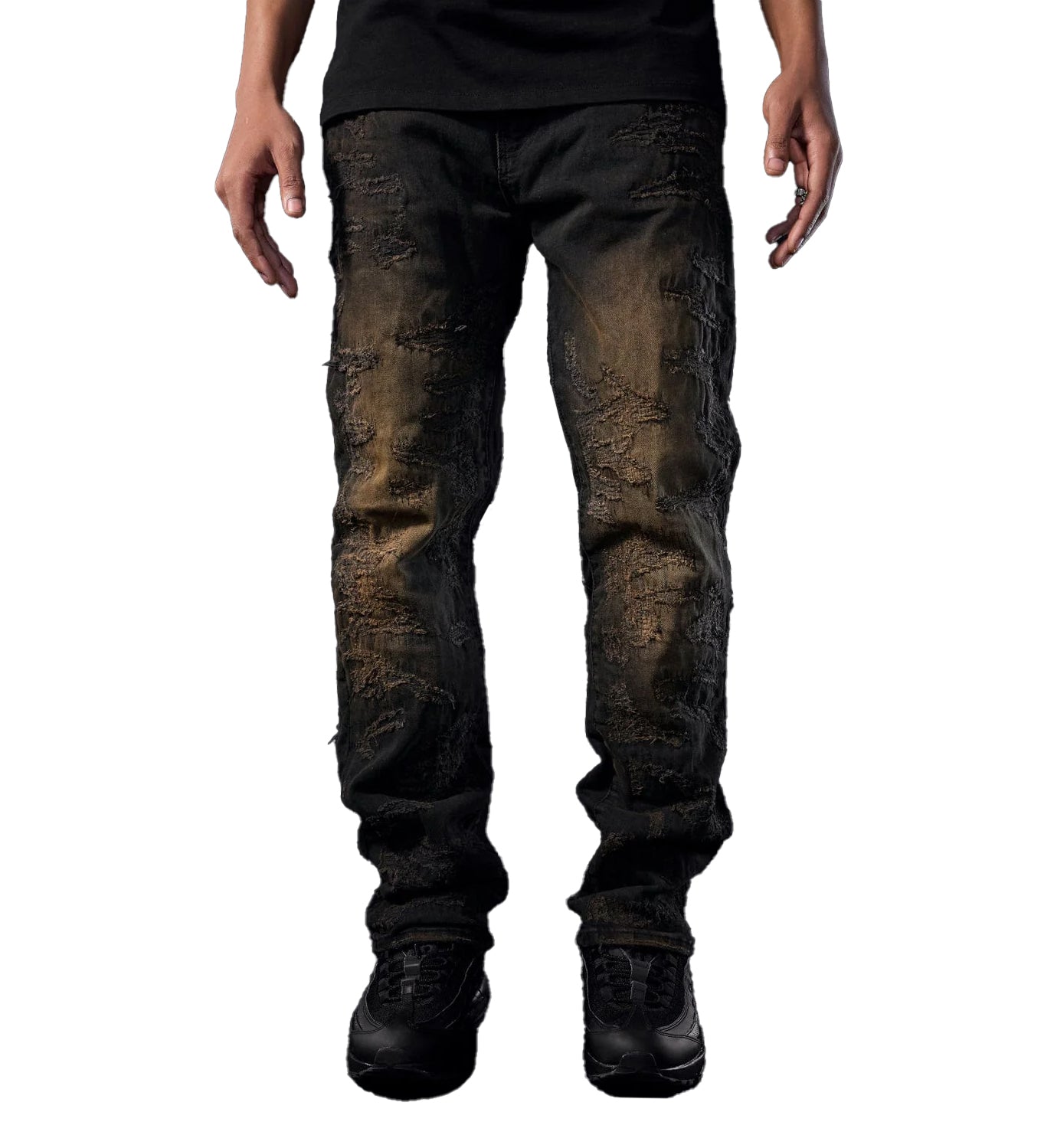 Aaron Fit Molten Denim Copper Black (JA2118R-CB)