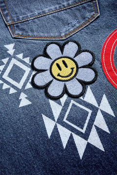 See You In Paradise Festival Denim Shorts Aged Wash JBP105S-54 | Pro Feet