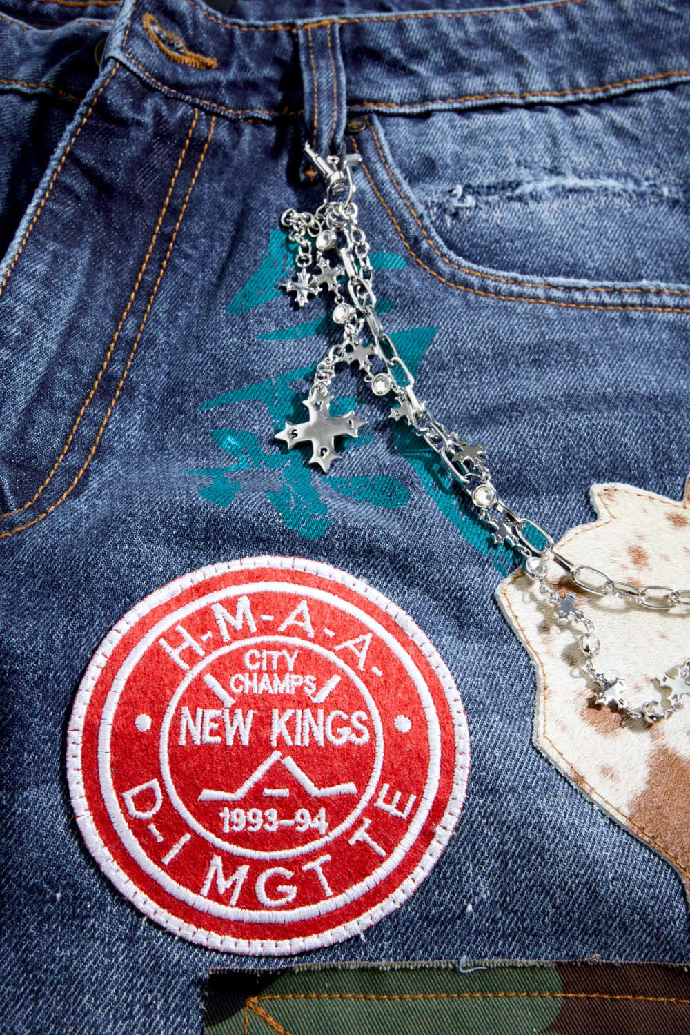 See You In Paradise Festival Denim Shorts Aged Wash JBP105S-54 | Pro Feet