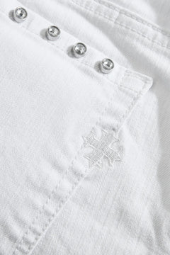 See You In Paradise Heavy Metal Denim Shorts White JBP109S-50 | Pro Feet