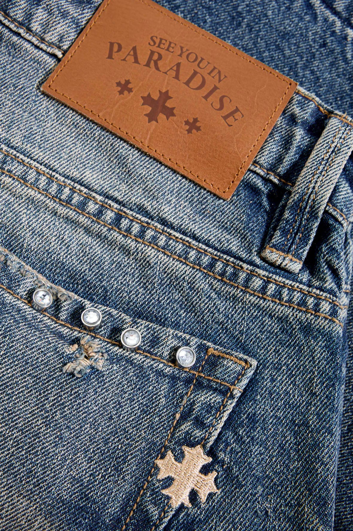 See You In Paradise Heavy Metal Denim Shorts Death Valley JBP109S-DV | Pro Feet