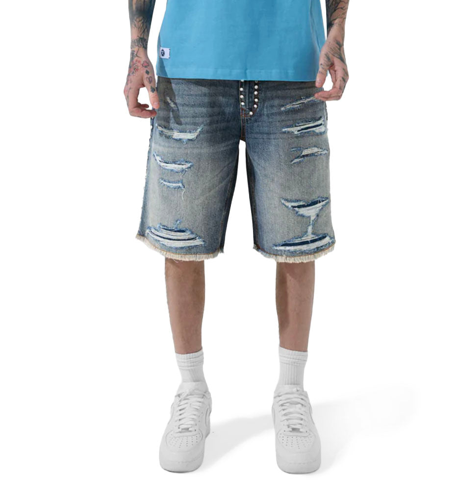 See You In Paradise Heavy Metal Denim Shorts Death Valley JBP109S-DV | Pro Feet