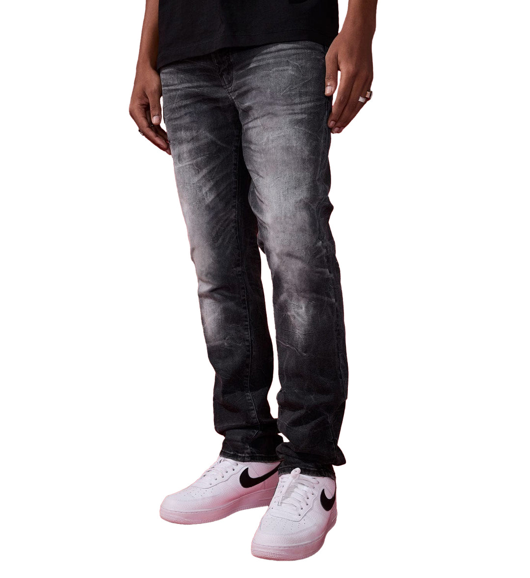 Black denim Straight fit - Alexander Pure Denim (Black Shadow) - Collins Collection