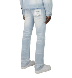 Smoke Rise Straight Heavy Whisker Effect Jeans Kori Blue (JP25508)