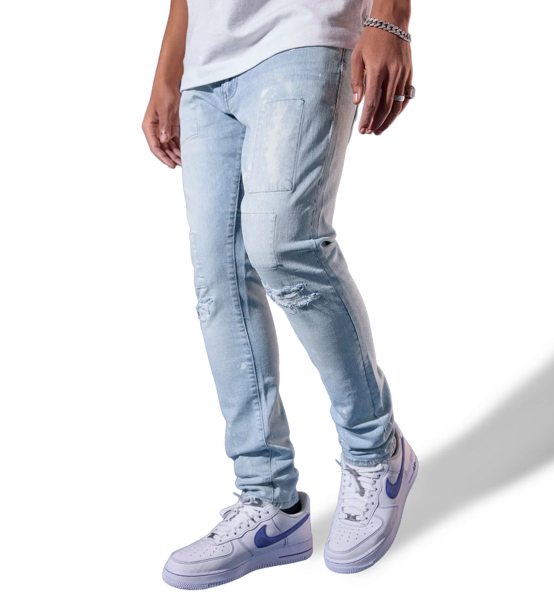 Skinny Fit - Blockwork Denim - Ross Collection Arctic Wash (JR2290-AR)