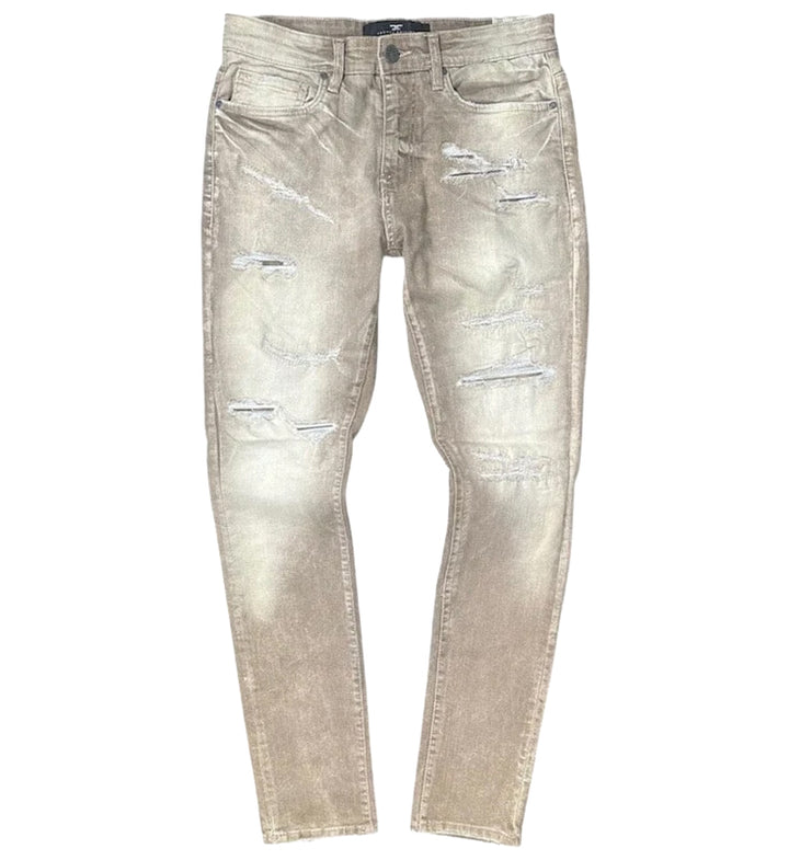Colored Y&amp;D Denim Jeans — Cappuccino
