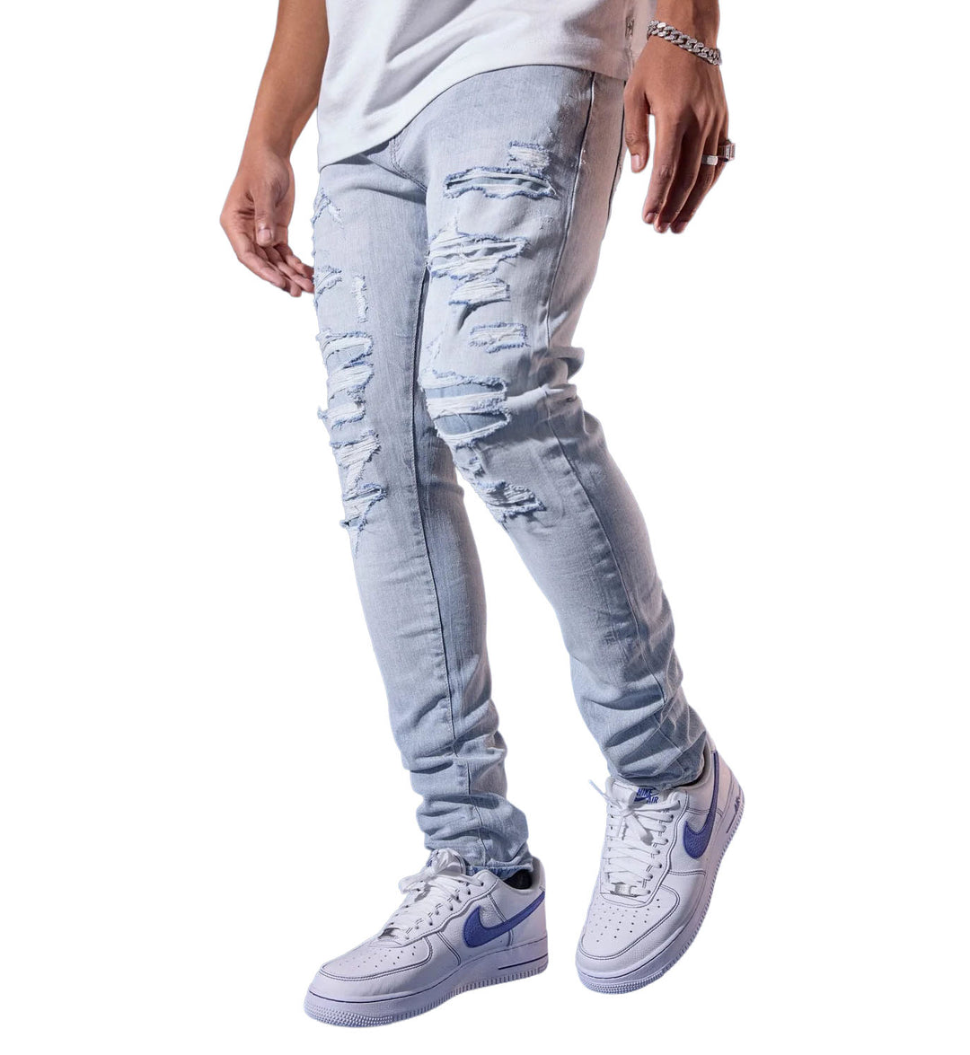 Jordan Craig Slim Taper Fit Stratosphere Denim “Ice Blue” – Sean Collection (JS2310-67)