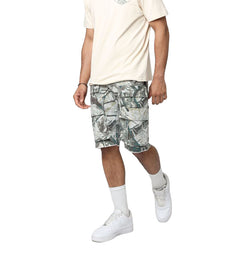 Smoke Rise Woven Cargo Shorts Wren Camo (JS25142)