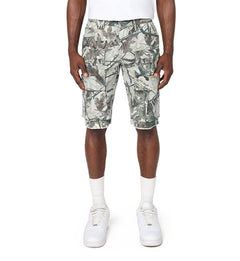 Smoke Rise Woven Cargo Shorts Wren Camo (JS25142)