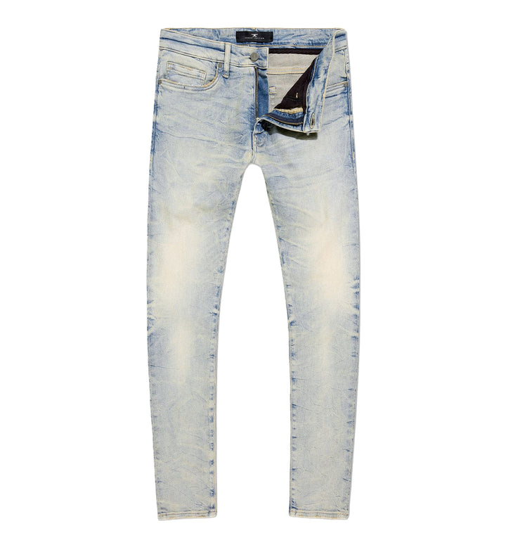 Jordan Craig Slim Taper Fit – Alexander Pure Denim — Cream Wash