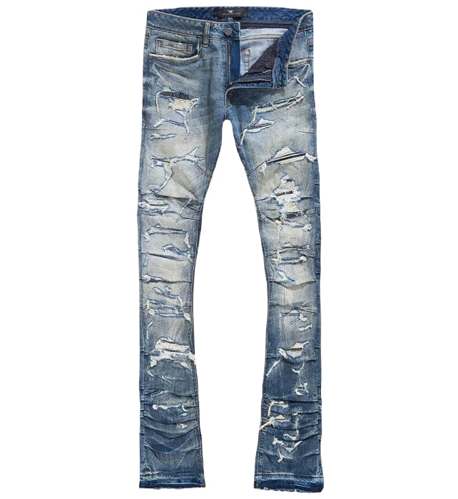 Martin Stacked Ripple Effect Denim — Desert Storm 