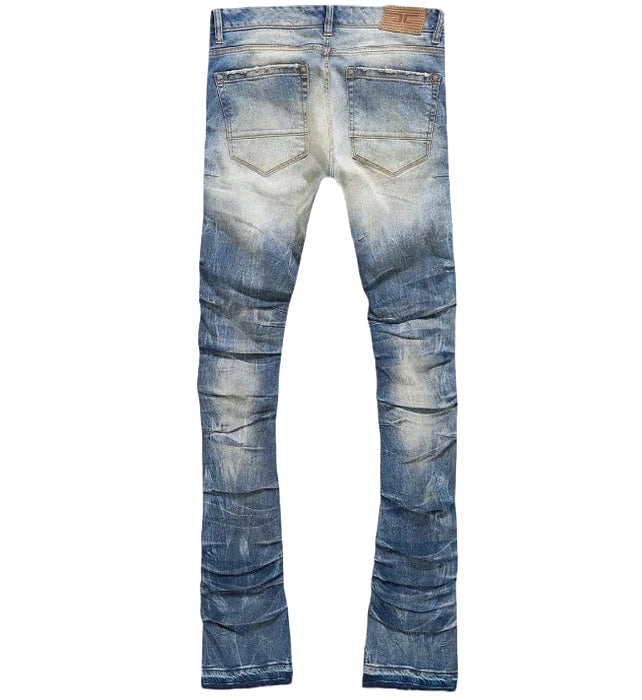 Martin Stacked Ripple Effect Denim — Desert Storm viewed from the back