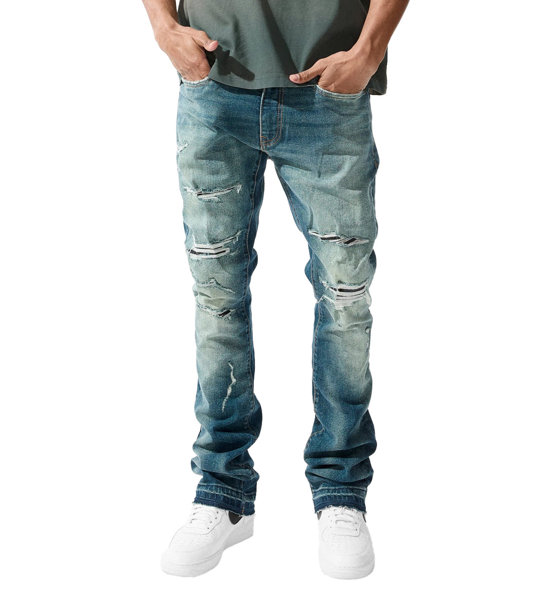 Desert Storm Super Skinny Stacked Fit Jeans - York Denim - Martin Stacked Collection 