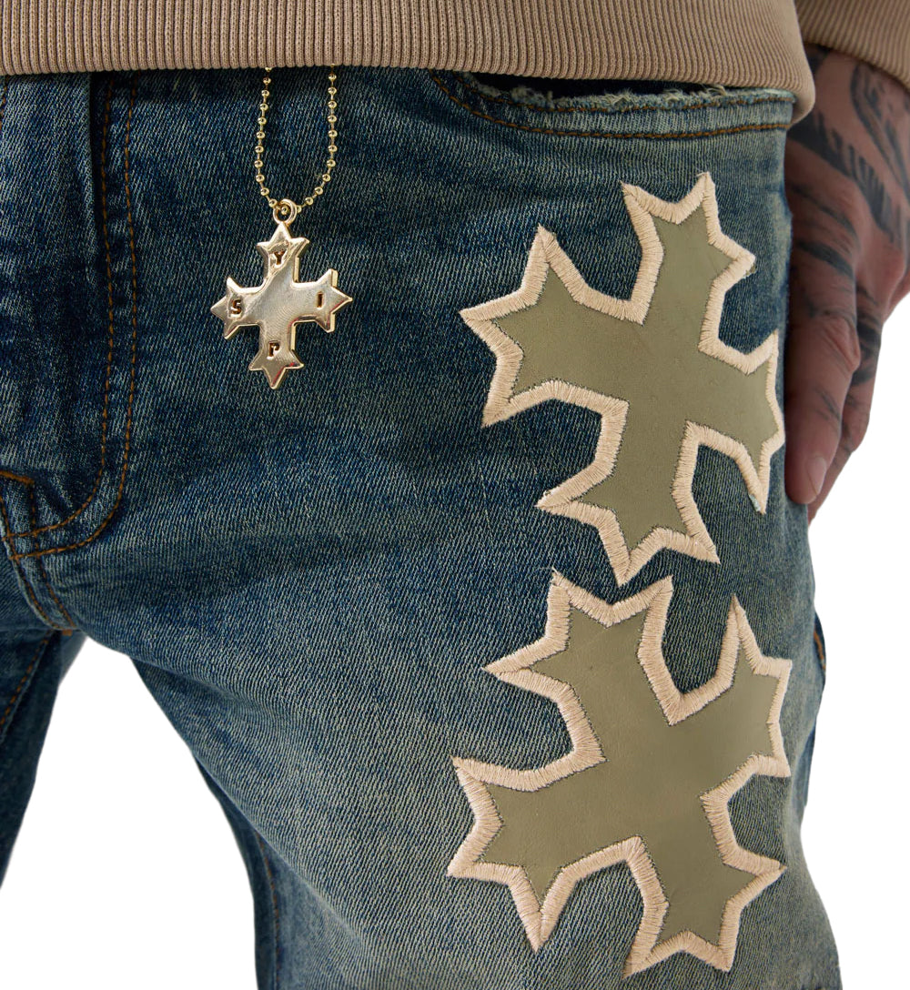 Super Skinny Stacked Eden Denim “Desert Storm” (JTF2266-DM)
