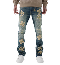 Super Skinny Stacked Eden Denim “Desert Storm” (JTF2266-DM)