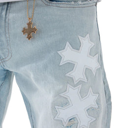 Super Skinny Stacked Eden Denim “Iced White” (JTF2266-IW)