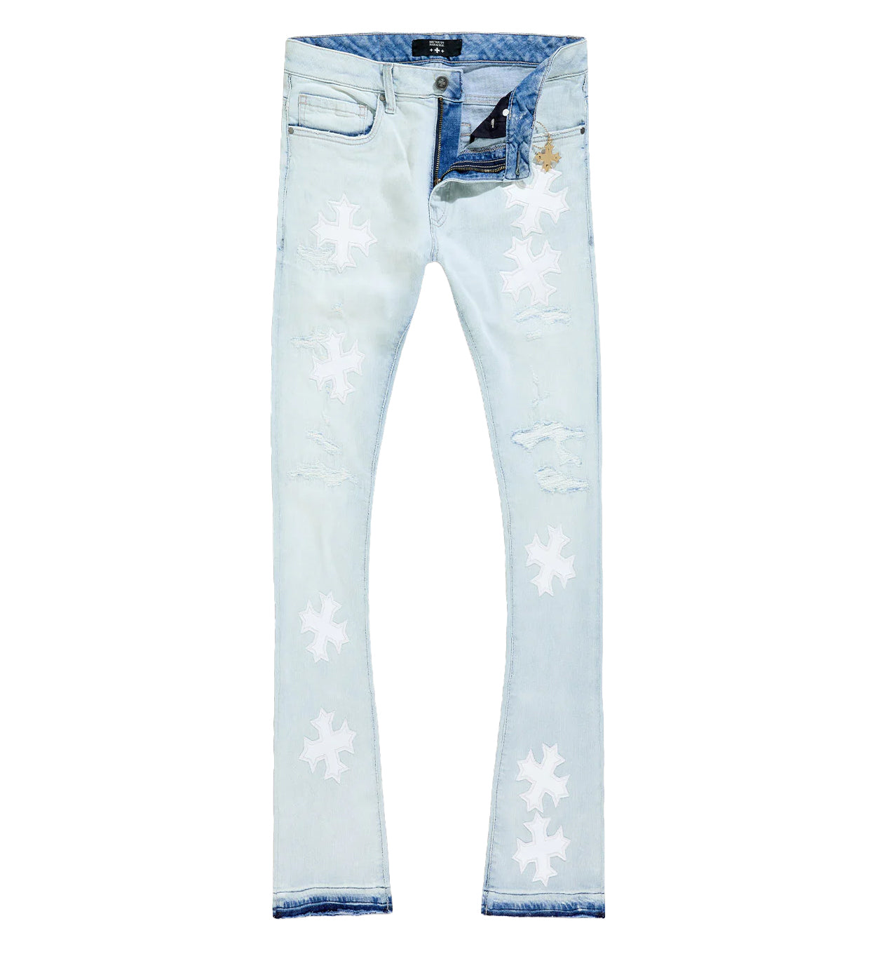 Super Skinny Stacked Eden Denim “Iced White” (JTF2266-IW)