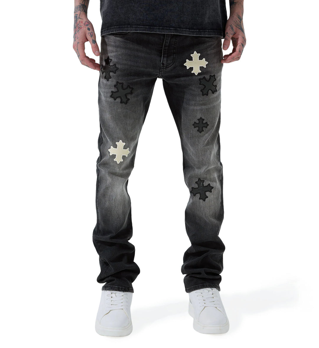 See You In Paradise Reckoning Stacked Denim Black Ice JTFP2344-BI | Pro Feet