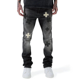 See You In Paradise Reckoning Stacked Denim Black Ice JTFP2344-BI | Pro Feet