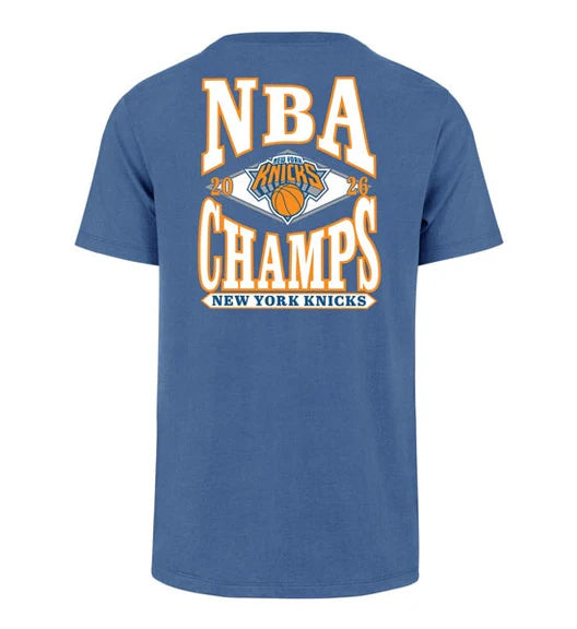 ’47 New York Knicks Champions Franklin Tee Cadet Blue KC14TMMCFU773142QO | Pro Feet